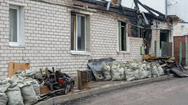 Professional Soot Cleanup technician working in Lumberton, TX